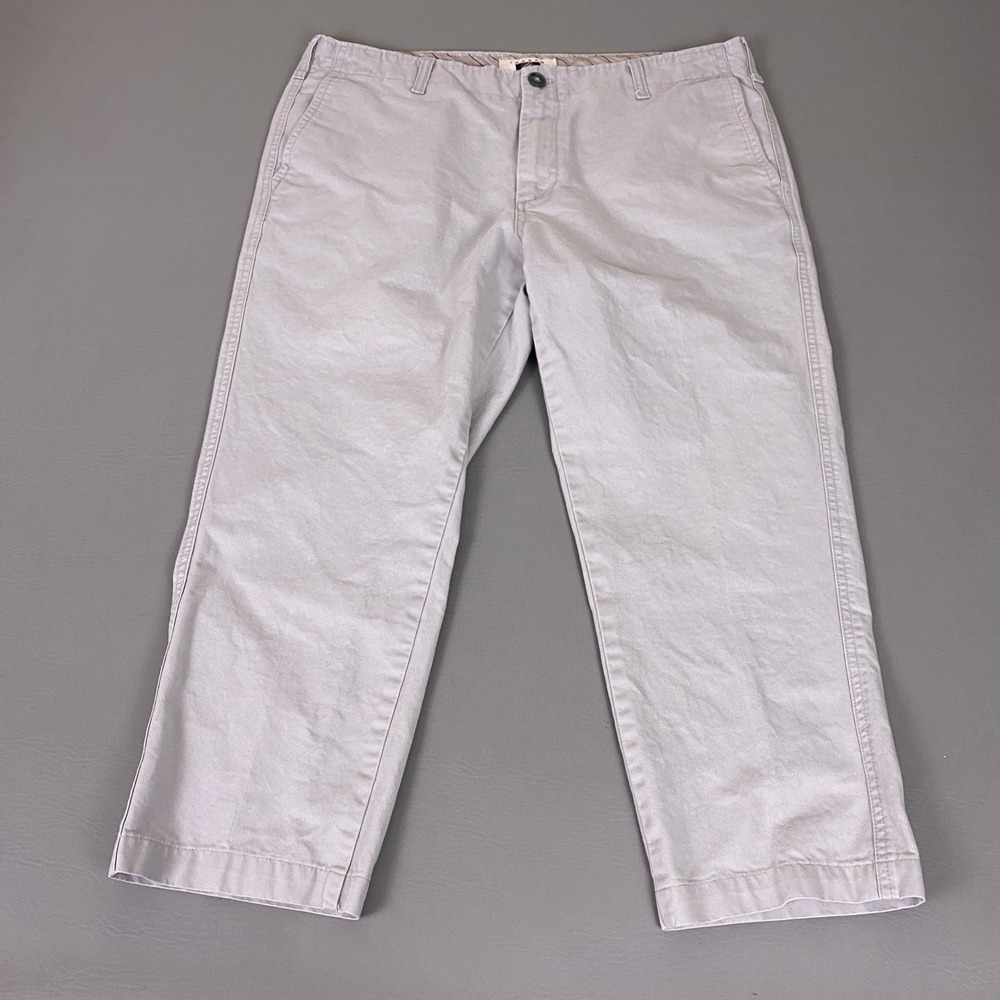 Joseph Abboud Capri Pants Men's Size 38x30 Gray Chino Straight Leg Trousers
